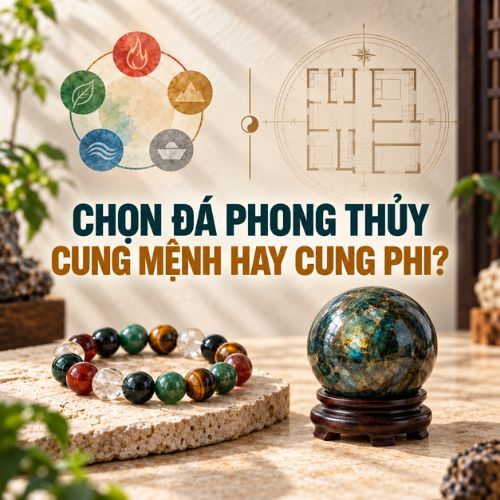 Chọn đá phong thủy theo cung mệnh hay cung phi tùy mục đích