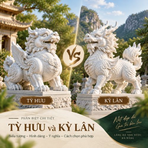 Sự khác nhau giữa tỳ hưu và kỳ lân phong thủy
