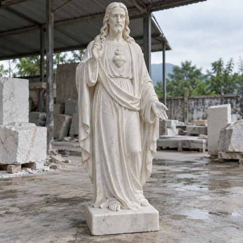 Tượng Chúa Thánh Tâm bằng đá