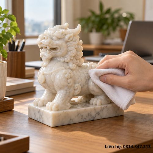 Cách đặt tỳ hưu trên bàn làm việc để chiêu tài chiêu lộc 10 Cach-dat-ty-huu-tren-ban-lam-viec-langdanonnuocdanang-5