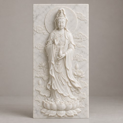 Phù điêu Quan Âm bằng đá