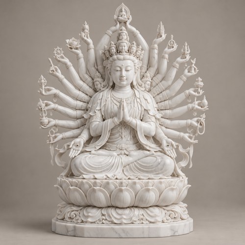 Tượng Quan Âm Thiên Thủ Thiên Nhãn bằng đá